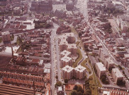 Vue aérienne de la rue de Dunkerque et de la rue des Fusillés