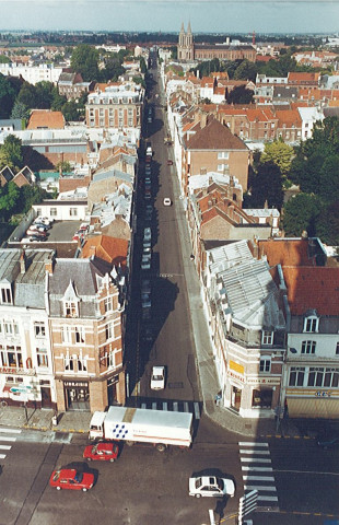 Vue aérienne du centre-ville et de la rue Sadi Carnot