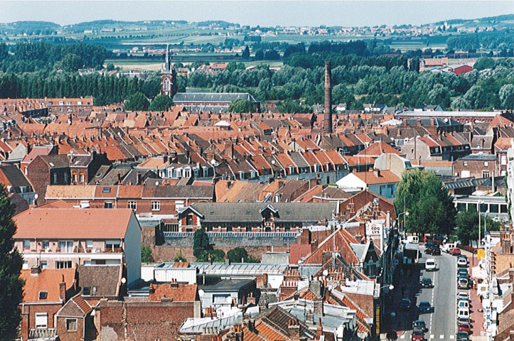 Vue aérienne des habitations du quartier Saint-Louis