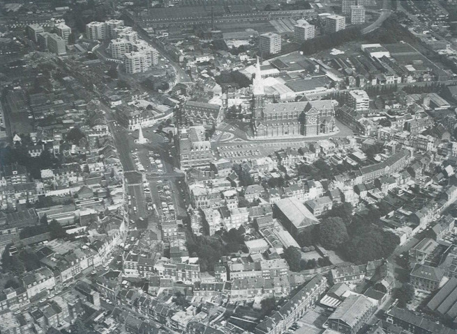 Vue aérienne du centre-ville