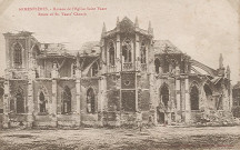 Église Saint-Vaast en ruines, côté sud