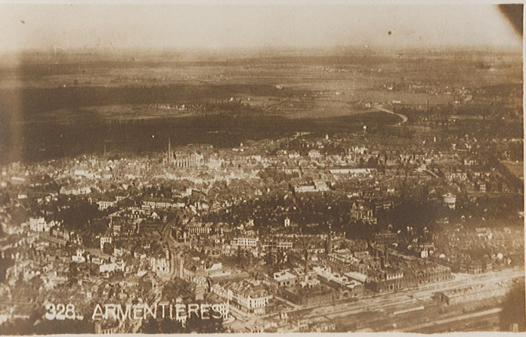 Vue aérienne de la ville