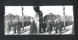 Remise de décoration aux sapeurs-pompiers sur la Grand'Place