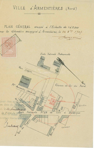 Entreprise Isidore Vrancken : dossier d'installation classée.