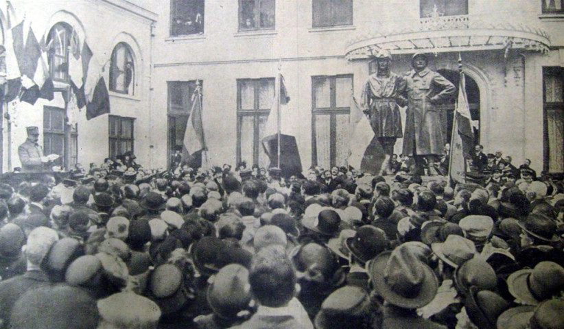 Inauguration de la statue des frères Mahieu