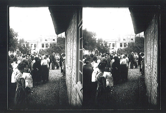 Concours du plus beau bébé à la Goutte de Lait / fondation Mahieu pour la visite officielle du ministre André Breton