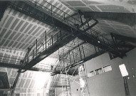 Travaux de transformation de la salle des fêtes en salle de spectacle Le Vivat, chantier extérieur