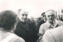 Arrivée de François Mitterrand place du Général de Gaulle