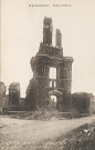 Façade de l'église Saint-Roch en ruines