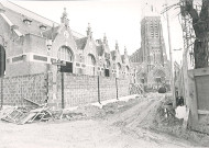 Travaux de transformation de la salle des fêtes en salle de spectacle Le Vivat, chantier extérieur