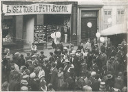Manifestation populaire dans le centre-ville