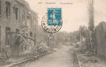 Rue de l'Hospice en ruines