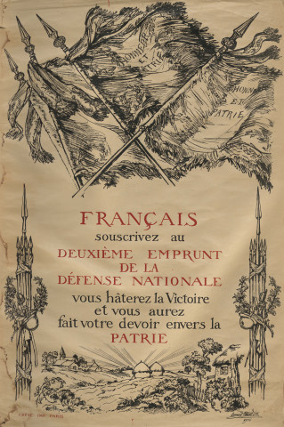 Première guerre mondiale. - Emprunt de défense nationale : affiches.