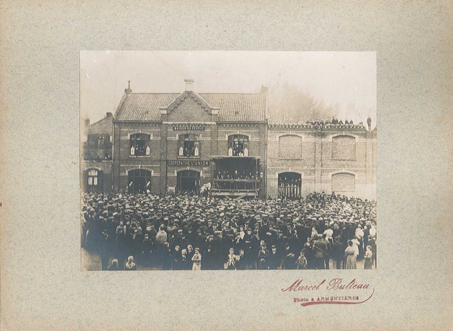 Discours de Jean Jaurès à Houplines, souvenir des grèves d'Armentières