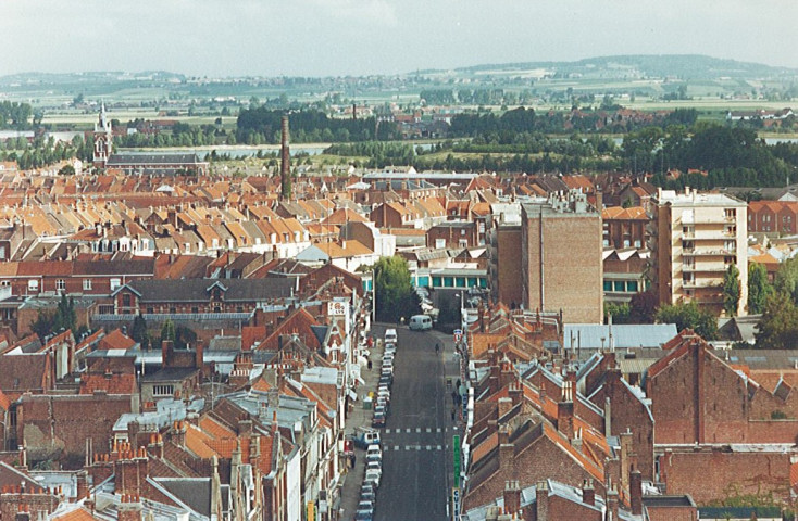 Vue aérienne de la rue de Dunkerque