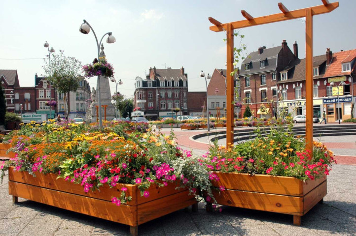 Aménagement floral à l'occasion de « La ville en fleurs »