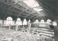 Travaux de transformation de la salle des fêtes en salle de spectacle Le Vivat, chantier intérieur