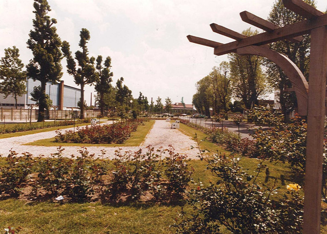 Roseraie au complexe sportif Léo Lagrange